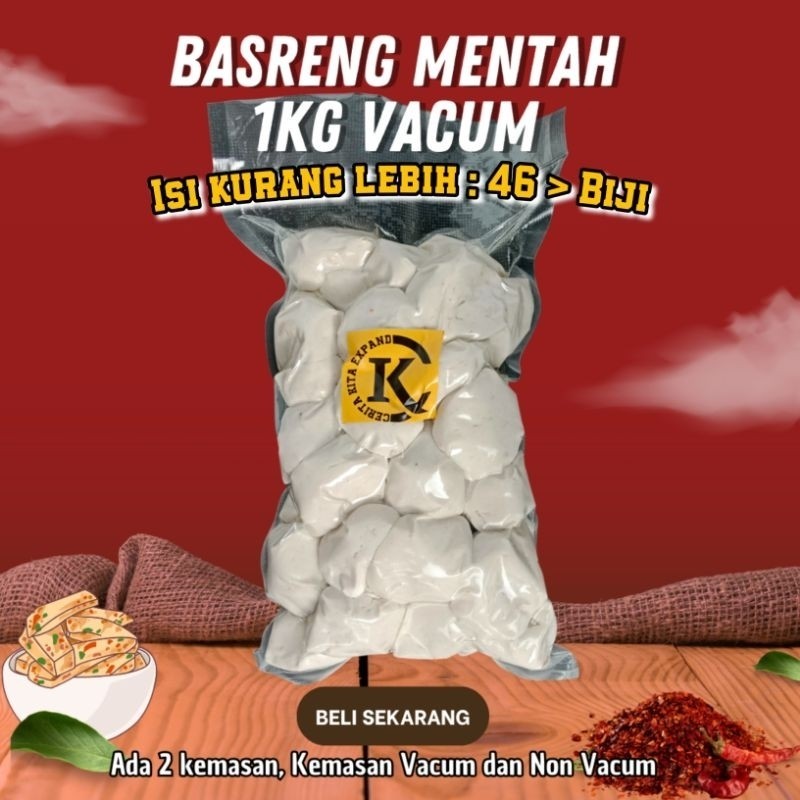 Basreng Mentah [GROSIR] 1kg Kataji Bakso ikan asli