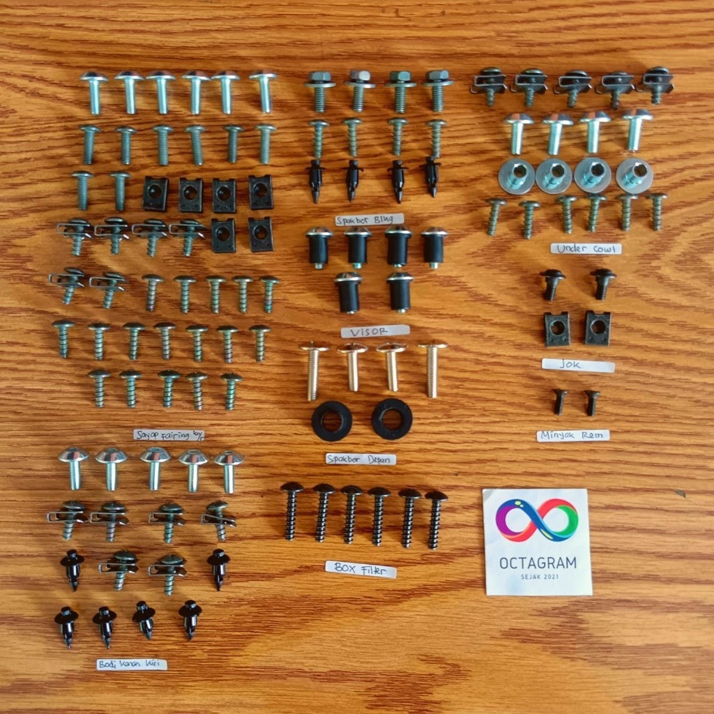 Baut Full Set Body GSX 150R/Baut Body Full Set Suzuki GSX 150R