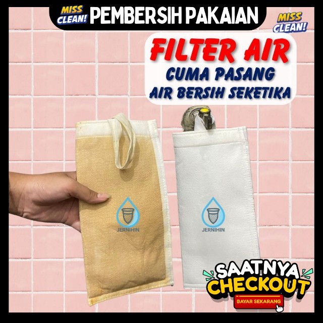 Filter Air Keran Anti Keruh & Bau Penjernih Air Sumur & PDAM Siap Pakai