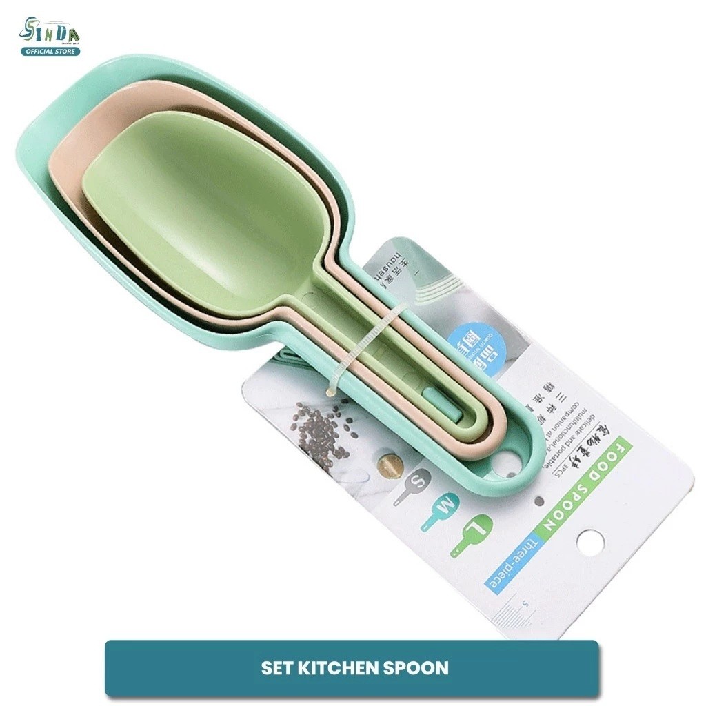 Sendok Es Batu - Skop Tebal Plastik Multifungsi  - Sekop Tepung 3 In 1 -  Scoop Es Batu Tepung Kue