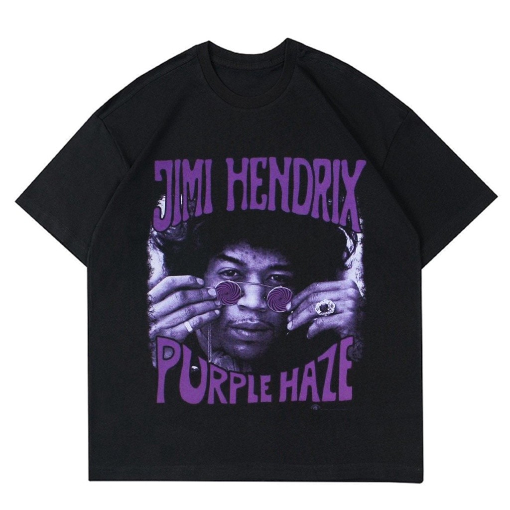KAOS VINTAGE JIMI HENDRIX PURPLE HAZE | KAOS HITAM PRIA JIMI HENDRIX
