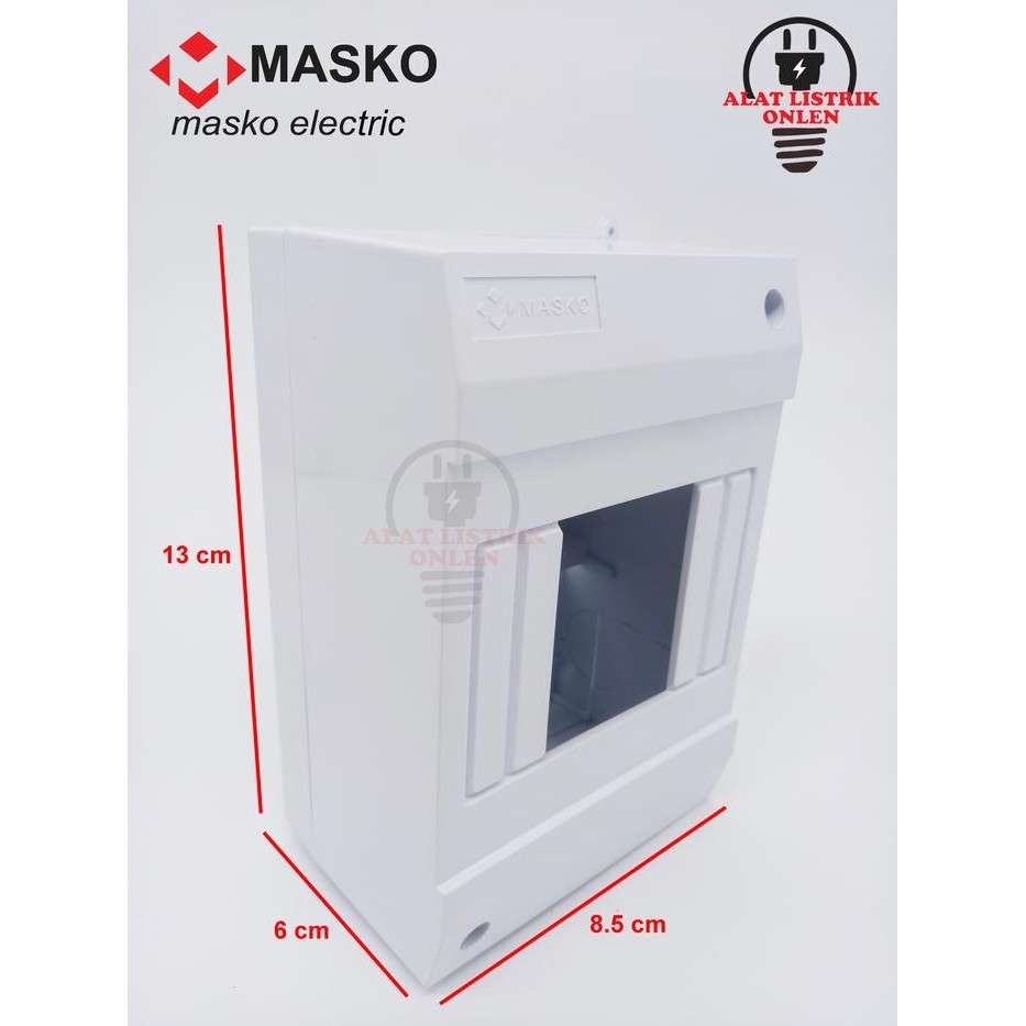 BOX MCB 2-4 GROUP MASKO 9304 RUMAH MCB OUTBOW MERK MASKO ORIGINAL