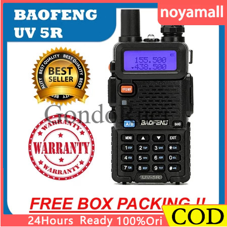 Promo【Ready】Original HT Baofeng UV5R Walkie Talkie  BF UV5R/888S Radio Handy Talky 15KM 5W 1800mAh D