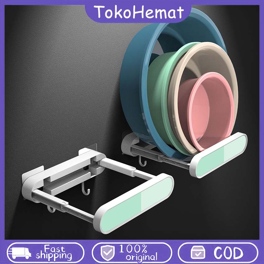 Alat Gantung Dinding Kotak Multifungsi Alat Kebersihan Rumah Gantungan Ember Tangan Kamar Mandi Rak 