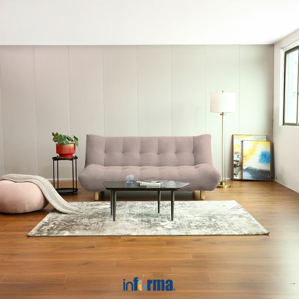 Informa Nordia Siv Sofa Bed Fabric - Cokelat Muda Sofa Lipat Tempat Tidur Lipat Sofa Minimalis Sofa 