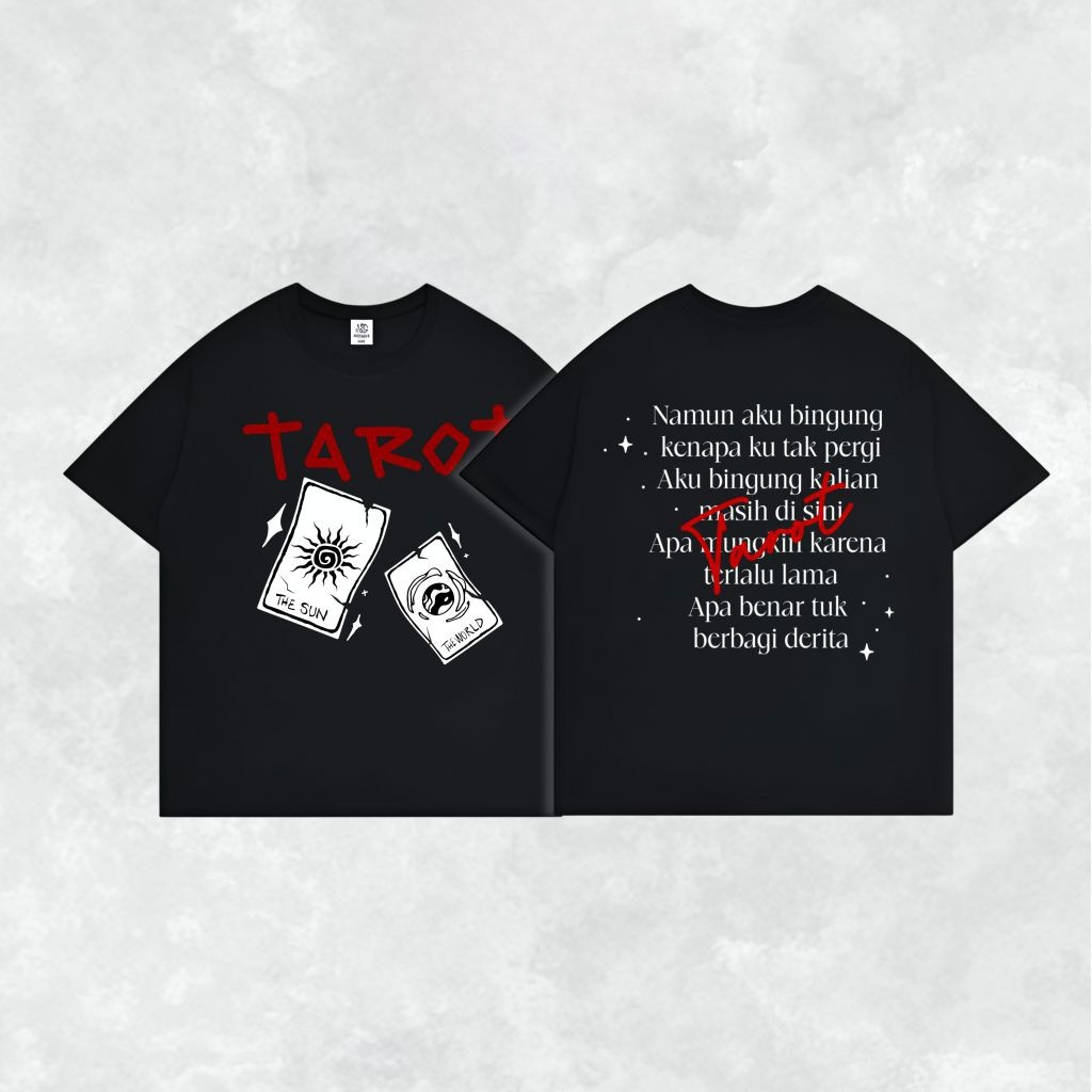 Kaos Feast. “ Tarot ” Unisex Pria Wanita Bahan Cotton Combed 24s