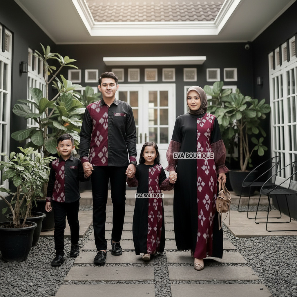 EVA BOUTIQUE - QARA Set Couple baju couple tenun couple sarimbit couple lamaran couple kondangan ten