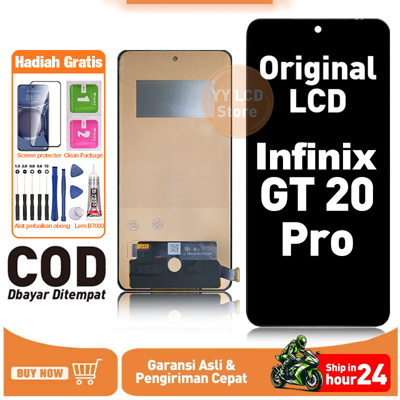 【ORIGINAL】LCD FOR Infinix GT 20 Pro TOUCHSCREEN Fullset Asli Crown Murah Ori Compatible For Glass To