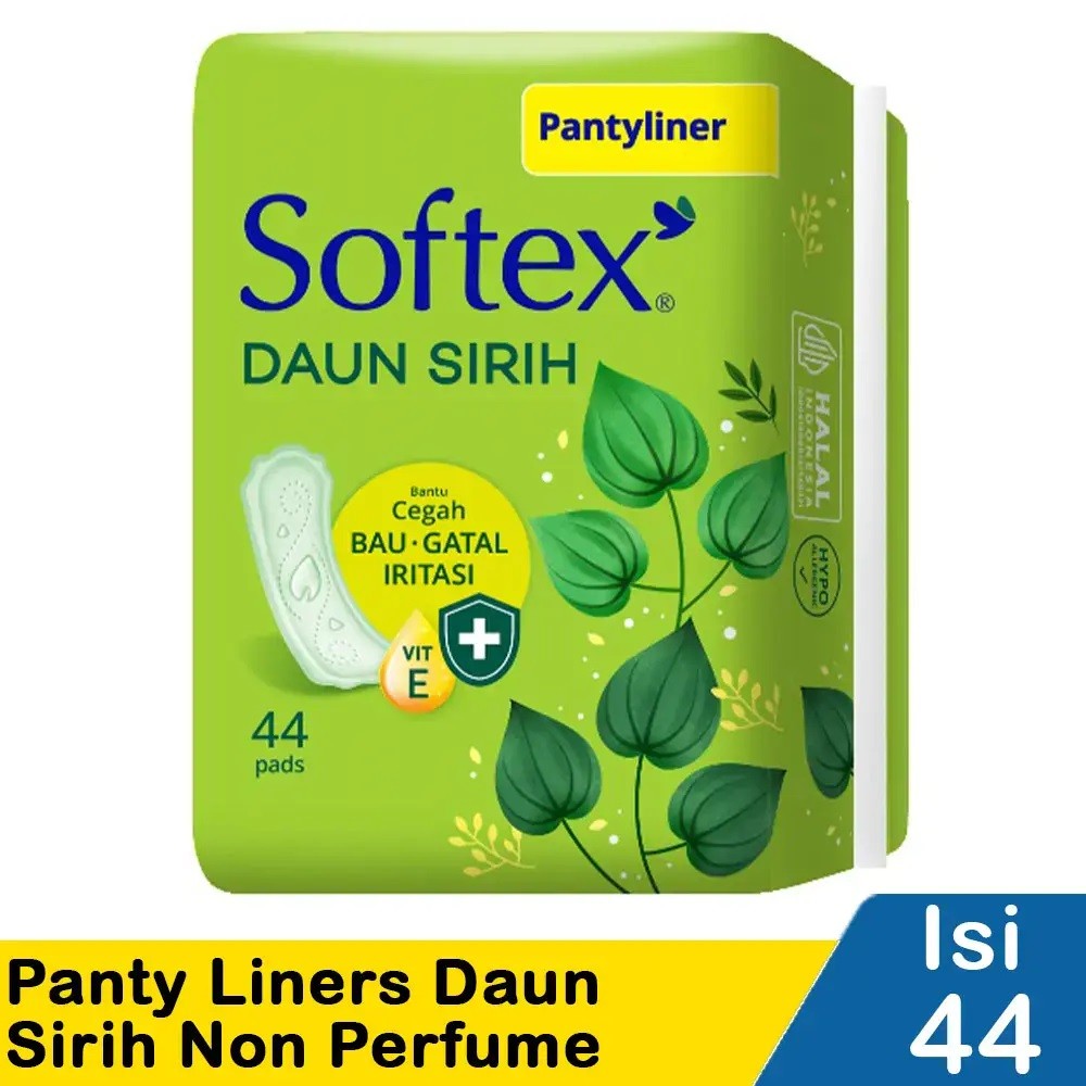 SOFTEX PANTY LINERS EKSTRA DAUN SIRIH NON PERFUME 50/44'S