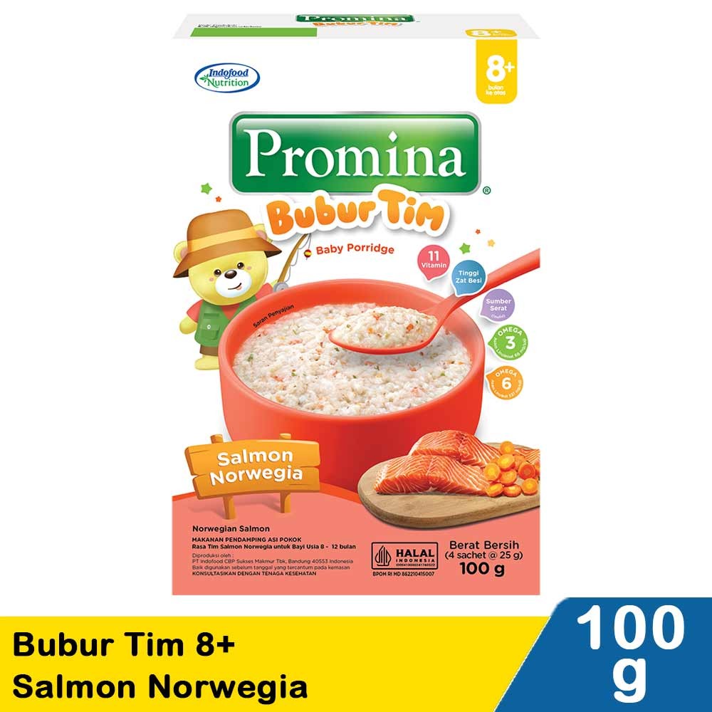 Promina Bubur Tim Instant Salmon Norwegia 100G