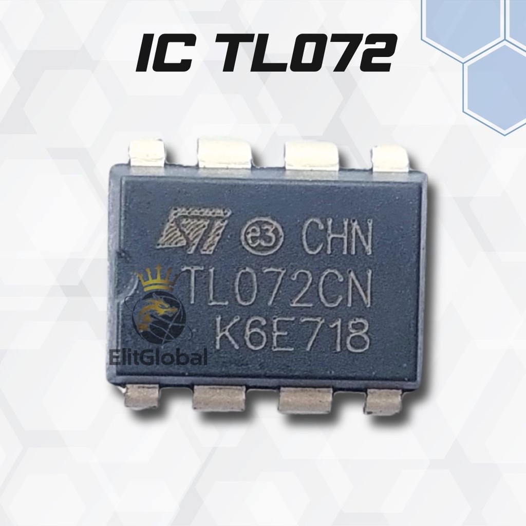IC TL072 Dual Channel Op-Amp - Cocok untuk Mixer Audio & Preamp