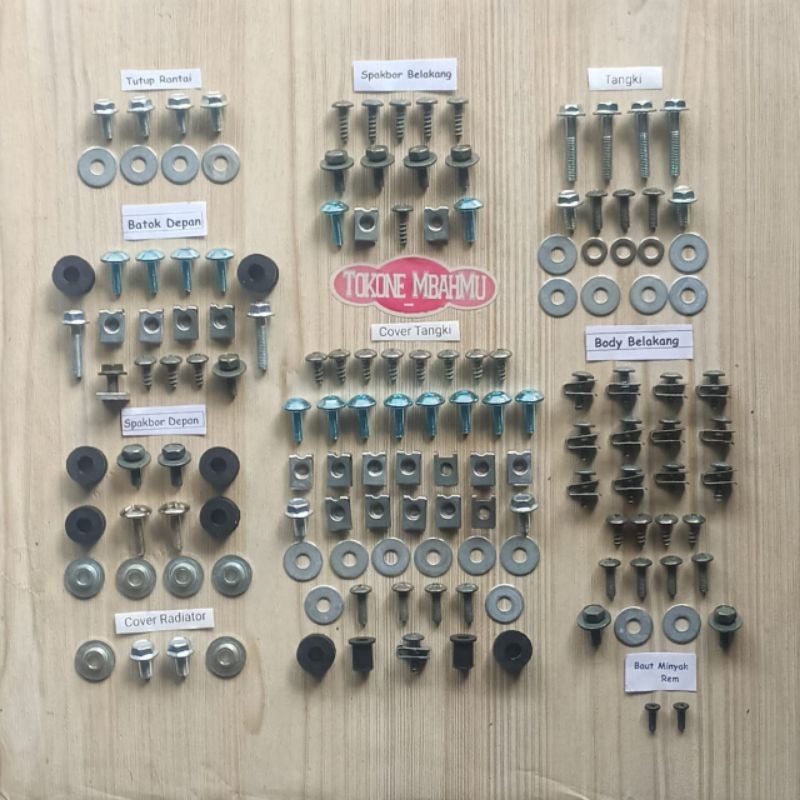 COD / Promo / Baut Full Set Cover Body Bodi Yamaha Byson 150 FI Fi Motorcycle