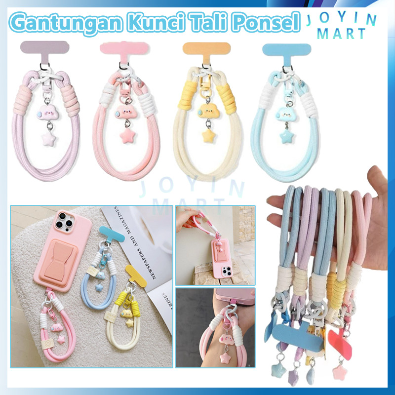 Tali HP Lanyard Universal/Tali Gantungan Hp Pendek Bintang Awan Lucu