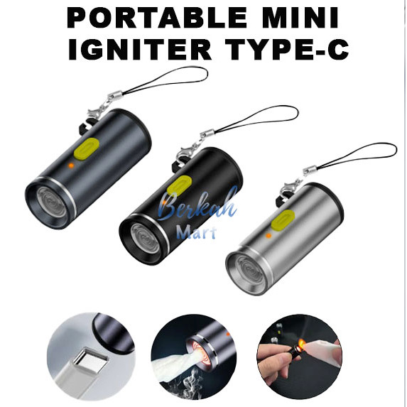Electric Lighter for Easy Ignitions in Any Weather Condition Pemantik Api Elektrik Port Type C Korek
