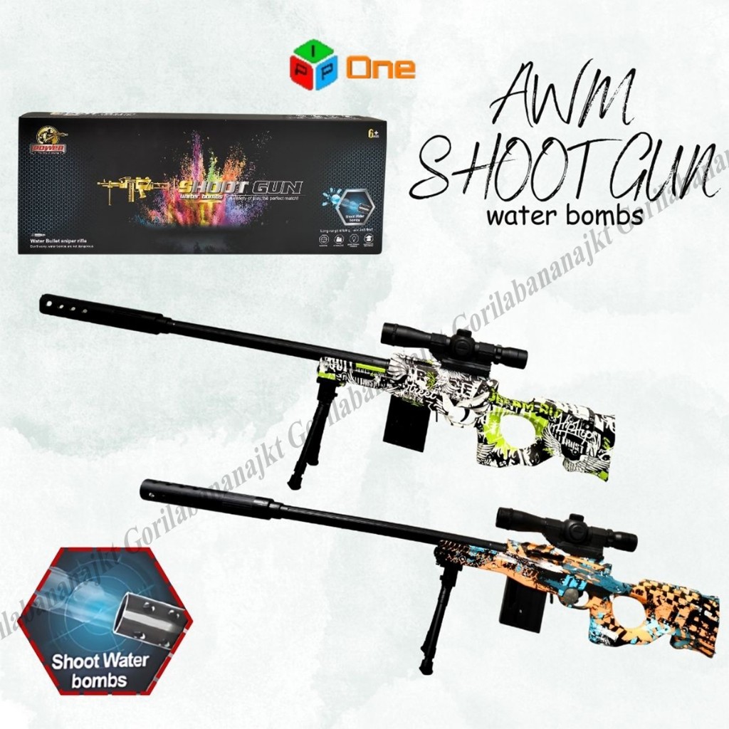 Mainan Anak tembakan sniper Awm Shoot Gun watergel