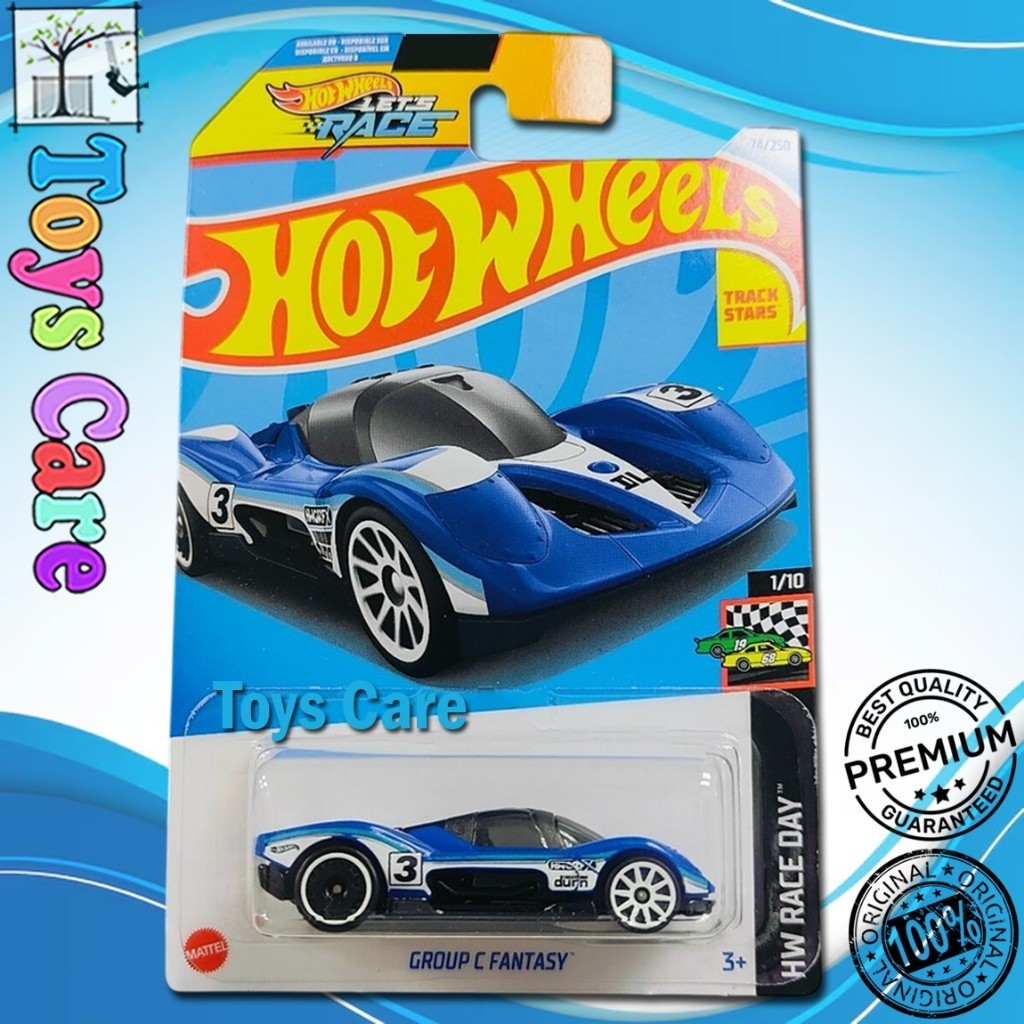 Hot Wheels Group C Fantasy 2024 Biru Formula One F1 Sport Race Car Track Stars