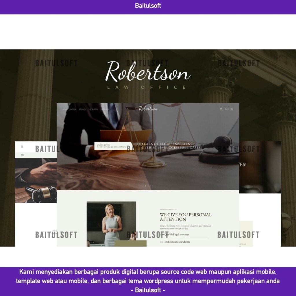 TEMA WEB  LAW OFFICE WORDPRESS THEME D5929 BAITULSOFT LISENSI ORIGINAL FULL VERSION