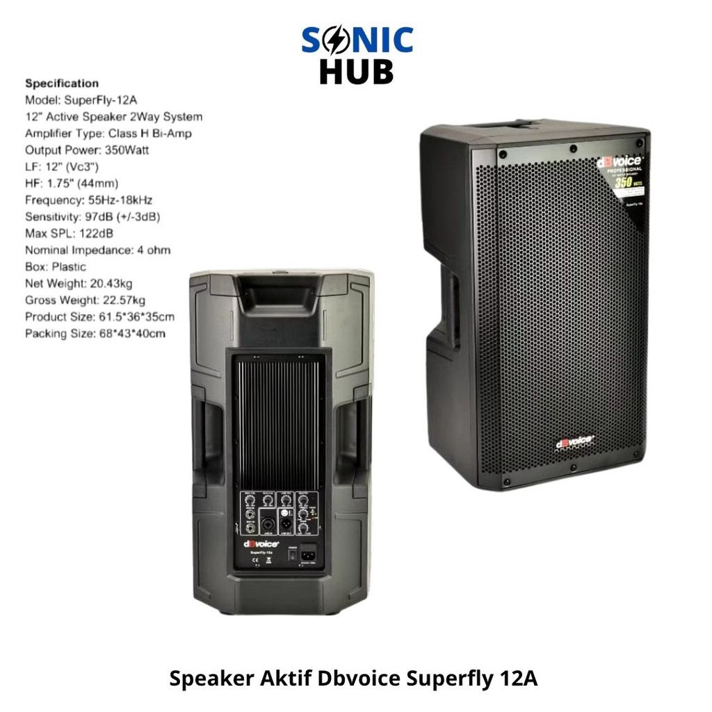 Speaker Aktif SuperBOX DBvoice Superfly 12A 12inch