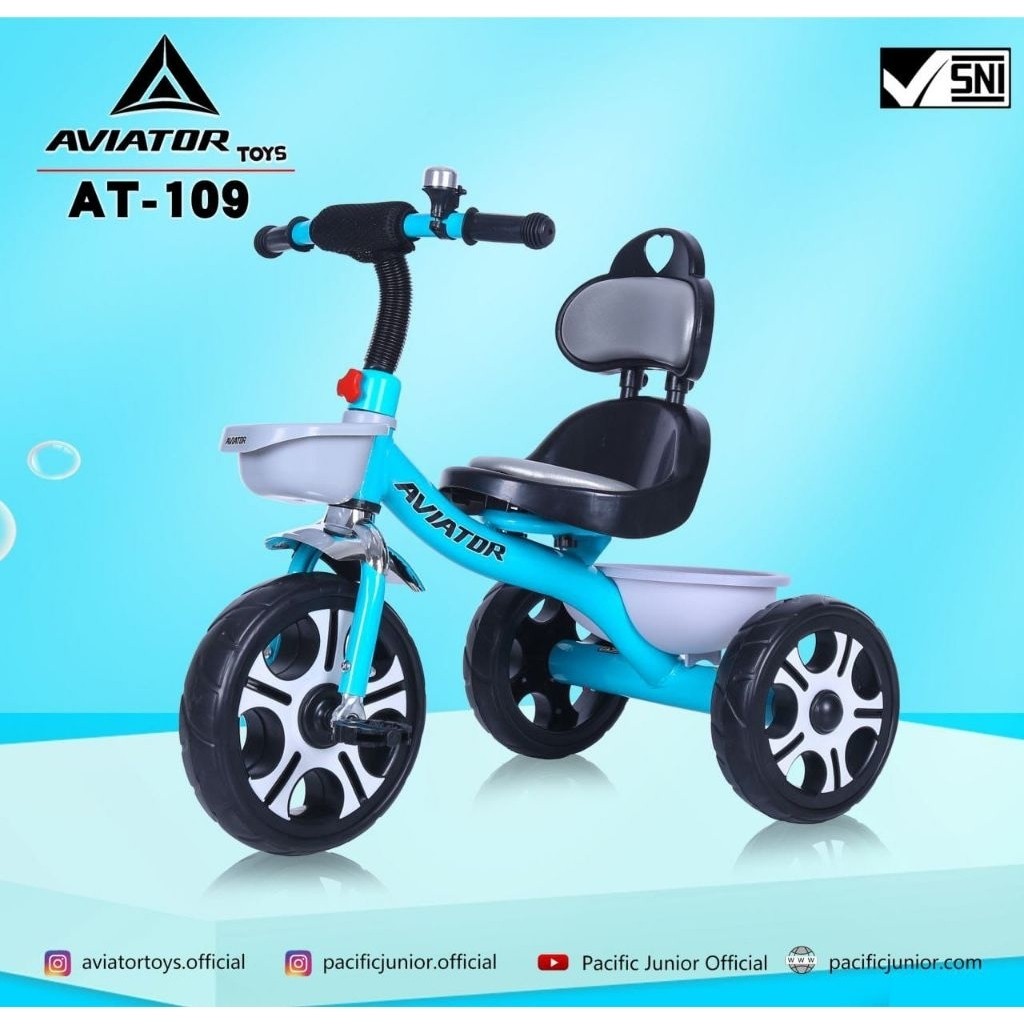 AT-109 Sepeda Anak Balita Roda Tiga Tricycle Aviator AT109 AT-109 at721 at 721 SNI