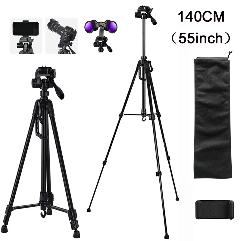 Phone Camera Binoculars Tripod Stand 55inch Universal Photography for Telescope Fishing Lights Beaut