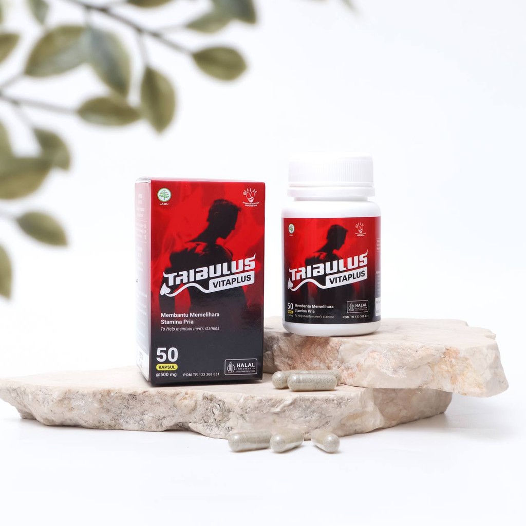 Tribulus Kapsul Original - Tribulus Vitaplus Isi 50 Kapsul Bpom
