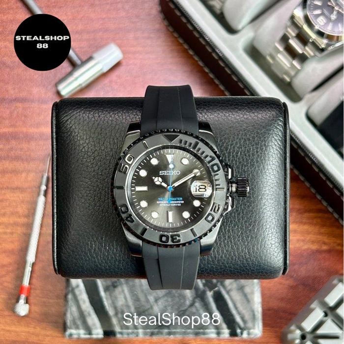 Seiko Yachtmaster Rhodium Stealth Chronos Style NH35 Automatiz