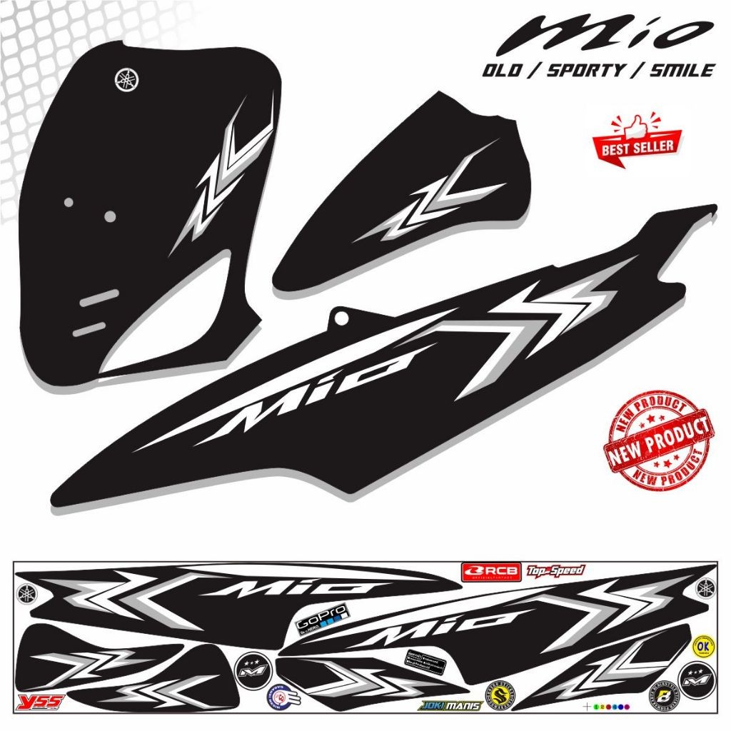 VARIASI STIKER MIO / STRIPING MOTOR MIO OLD SPORTY STIKER MOTOR