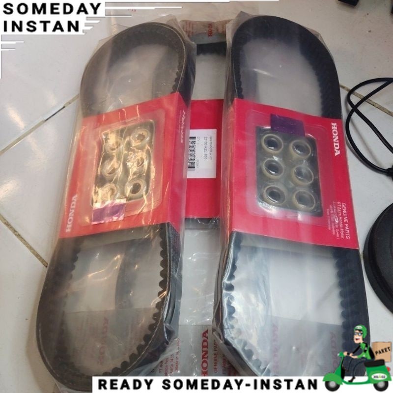 HJ- Vbelt vanbelt assy set kit + roller HONDA
 beat fi vario 110 fi scoopy fi spacy fi (KZL)/ suku c