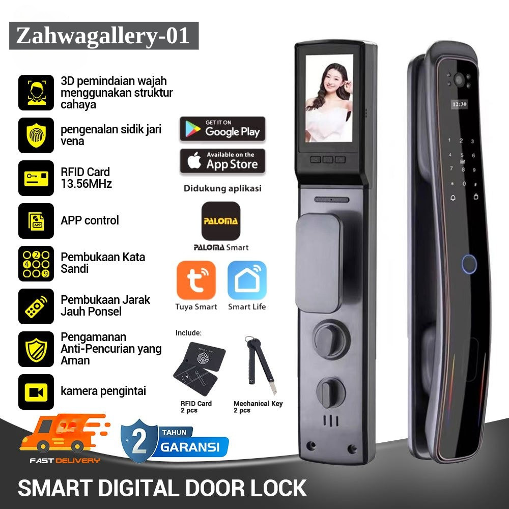 kunci pintu digital kunci pintar Smart Door automatic kunci digital kunci pintu sidik jari dengan Ka