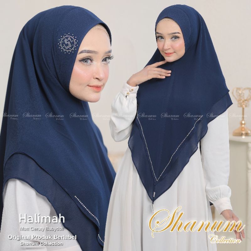 FERTUSHOP  Khimar H Ceruty Pet Antem-Jilbab Mewah Untuk Acara Spesial