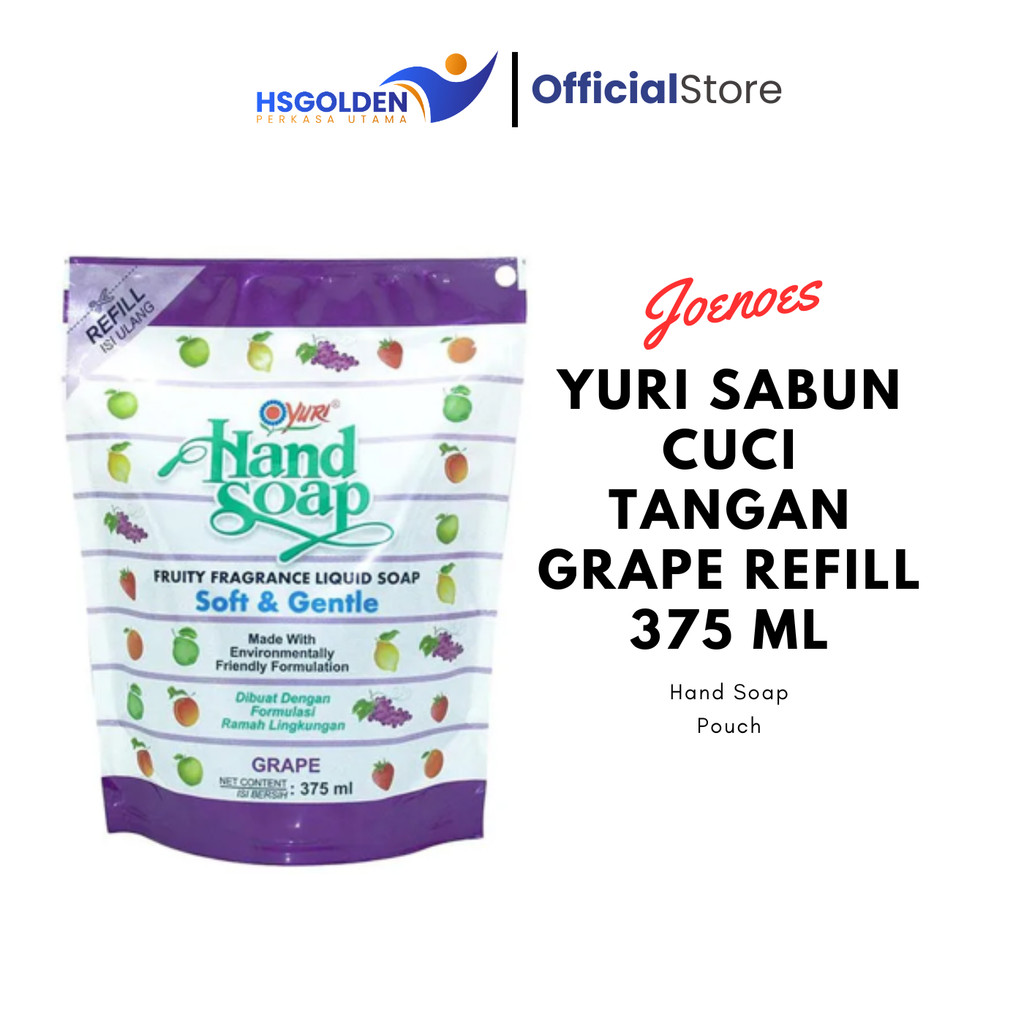 Yuri Sabun Cuci Tangan Grape Refill 375 ml
