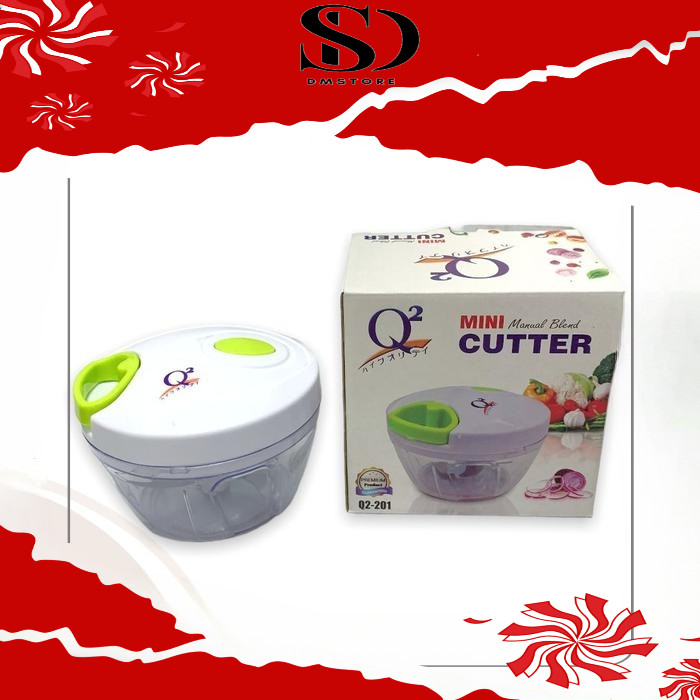 Pencacah Bumbu Mini Cutter Onion Slicer ORIGINAL //Q2 Mini Cutter P-201 //Chopper Tangan// 202 Quick