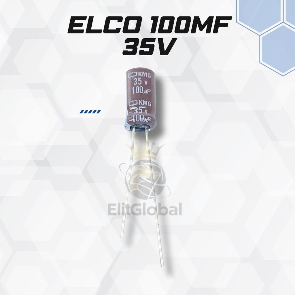 Elco 100UF 35V Original - Elektrolit Capacitor Tahan Lama