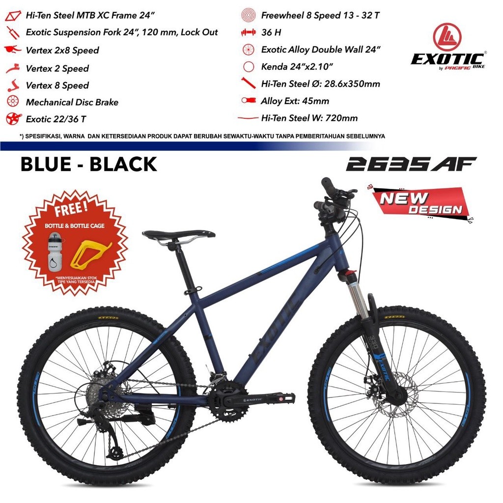 SEPEDA GUNUNG COWOK / MTB 24" EXOTIC 2635 AF