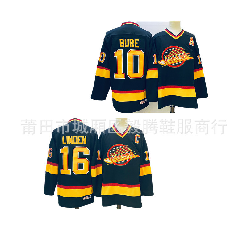 Jersey Hoki Es Vancouver Canucks Satu Potong Dropshipping