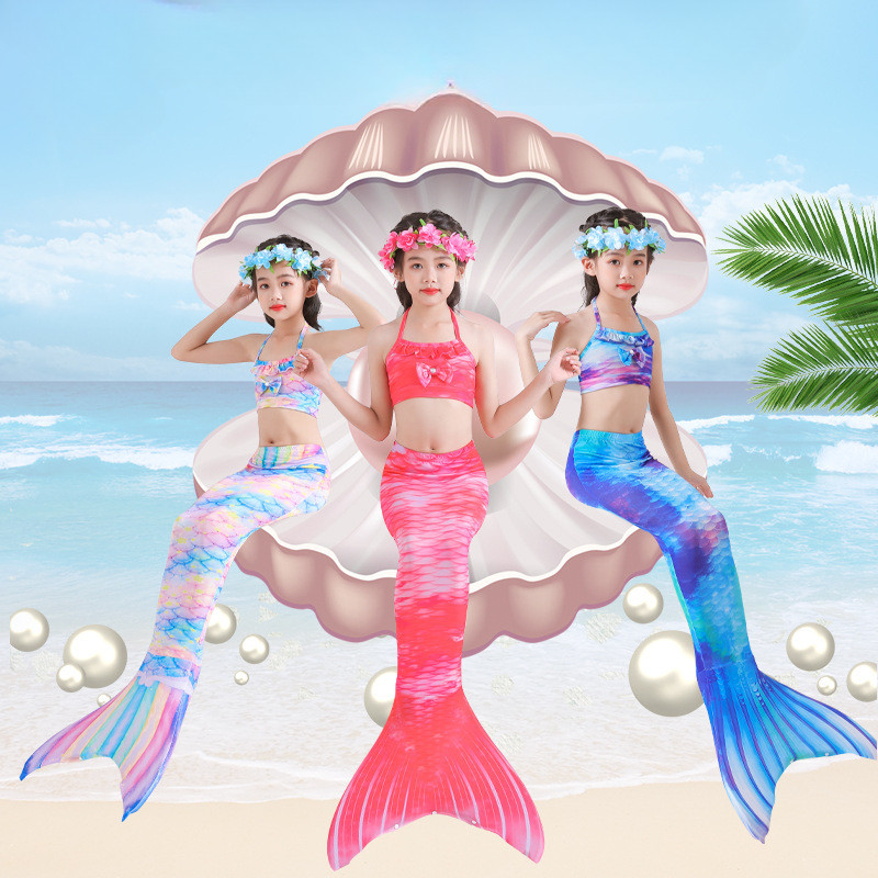 New Girl Mermaid Swimsuit Set Mermaid Tail Bikini Swimsuit