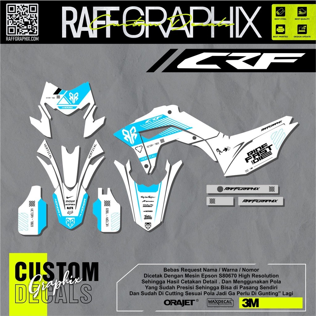 Decal Supermoto Crf 150 Keren Decal Honda Crf