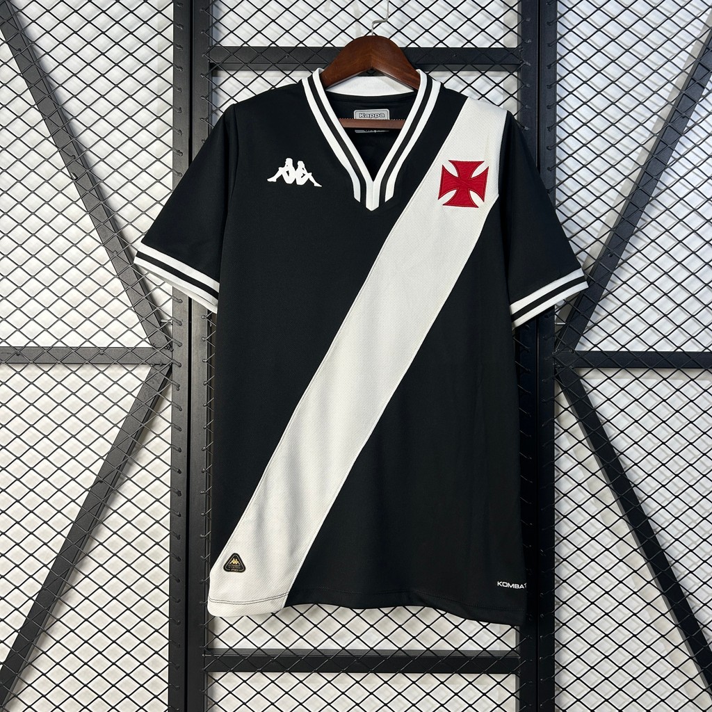Jersey grade ori 25/26 Vasco da Gama Black A02 T shirt pria