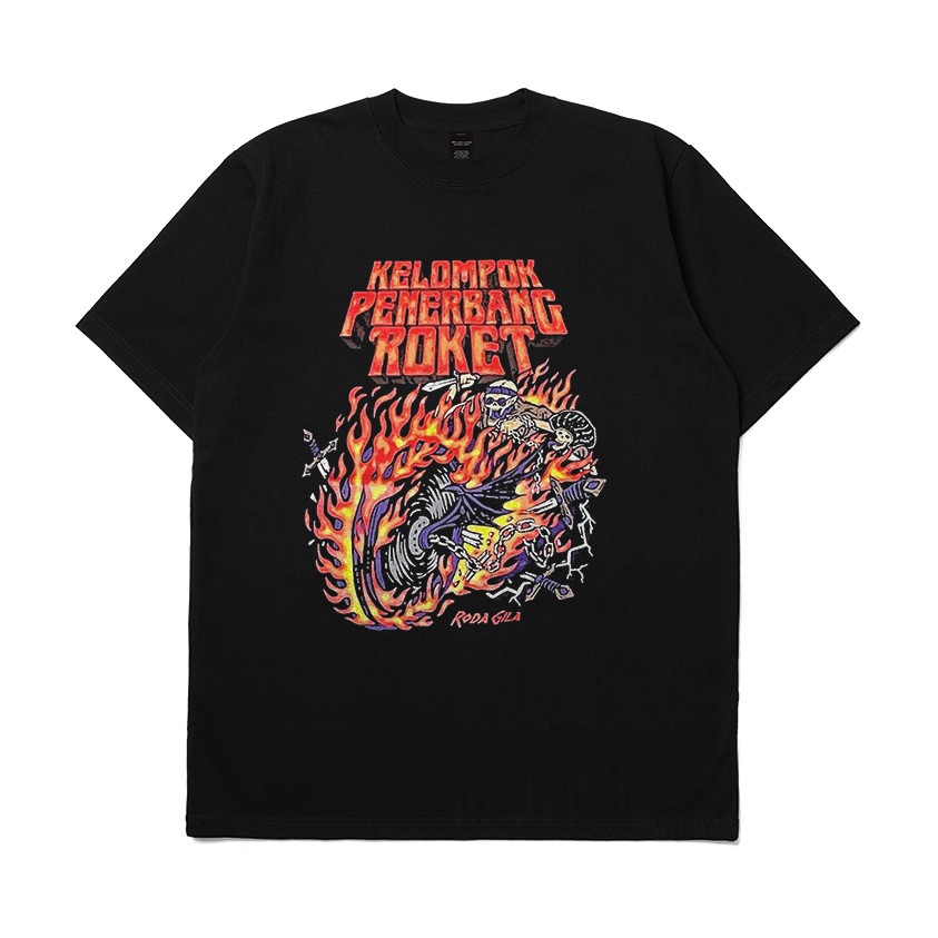 T-Shirt Band Kelompok Penerbang Roket Roda Gila