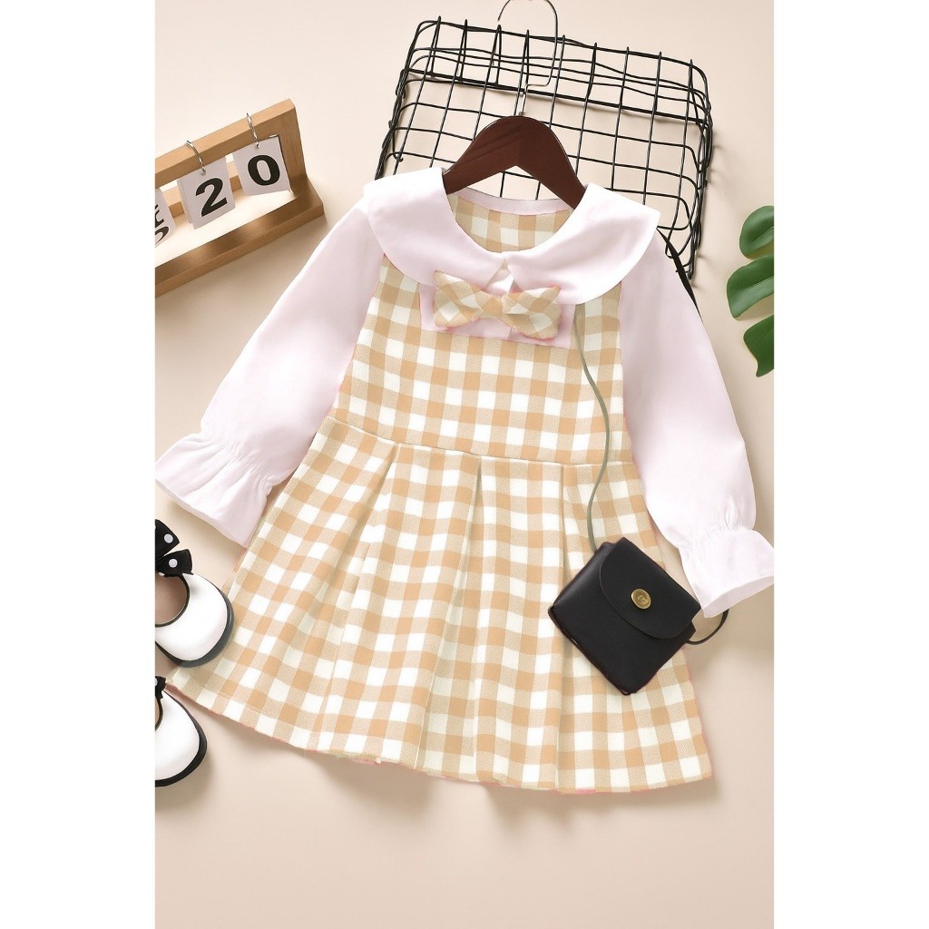 Elina Midi Dress  Untuk Untuk Anak Perempuan 3-10 Tahun by Shazfa Kids Muslim