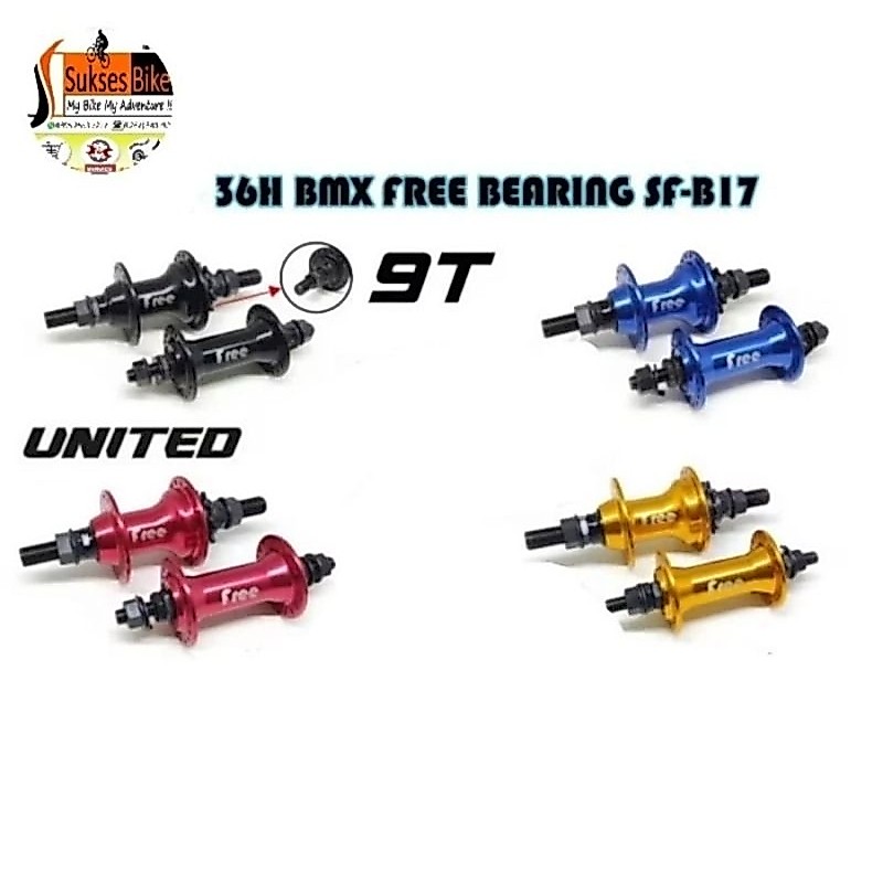 Hub Free Hub Sepeda BMX United SF-B17 Alloy Bearing