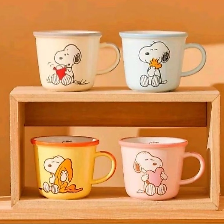 Gelas Keramik Snoopy / Mug Karakter Snoopy / Cangkir Snoopy Lucu