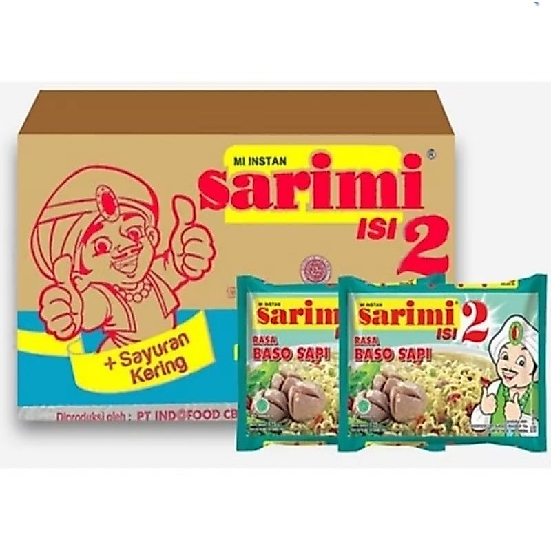 Sarimi Rebus Mie Instan Isi 2 Rasa Soto Bakso 1 Dus isi 24 Bungkus