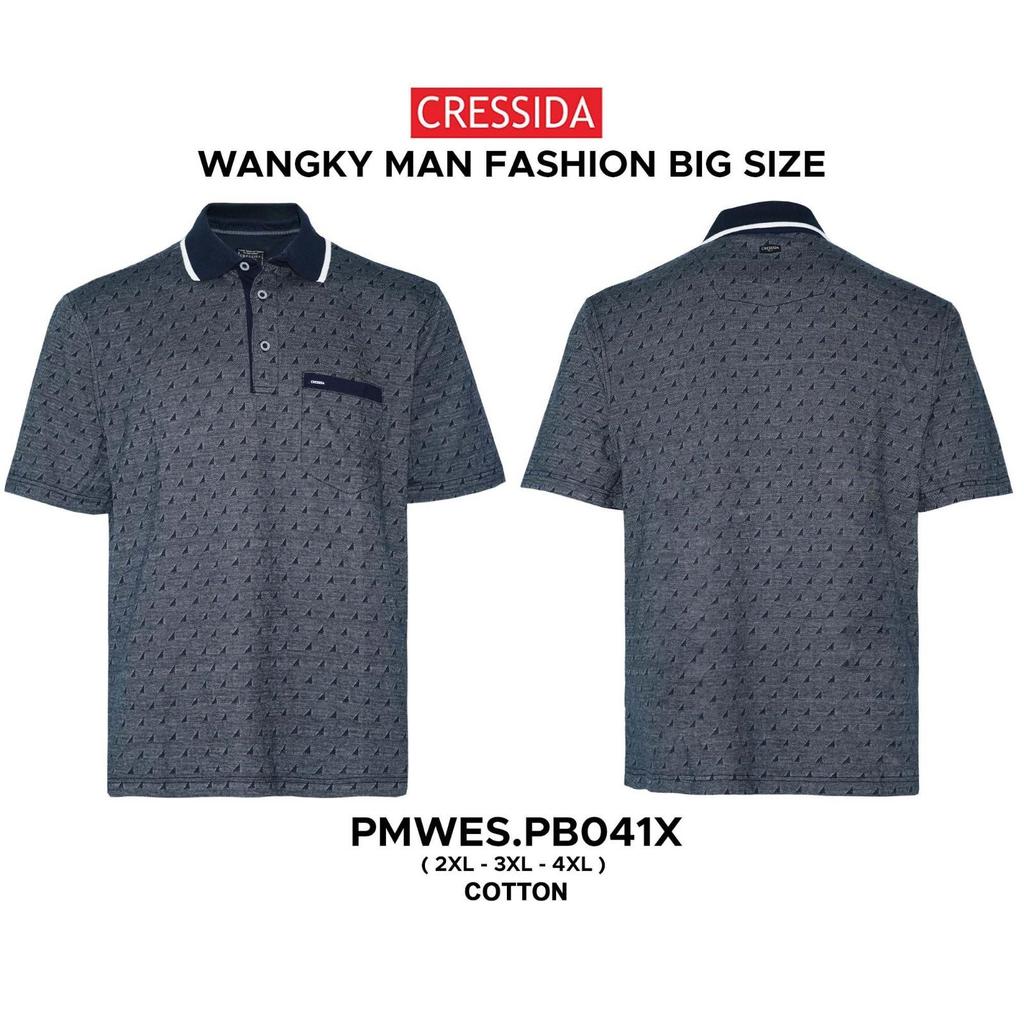 Kaos Kerah Big Size Polo Shirt Jumbo Pria Baju Cowok Cressida Original - PMWES.PB041