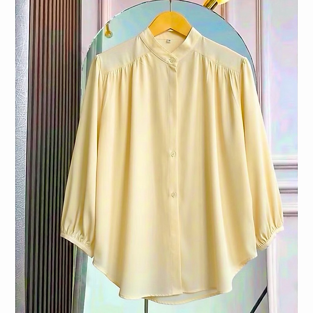 AME AMENA BLOUSE WANITA Baju Atasan Wanita Korean Outfit Kemeja Oversize