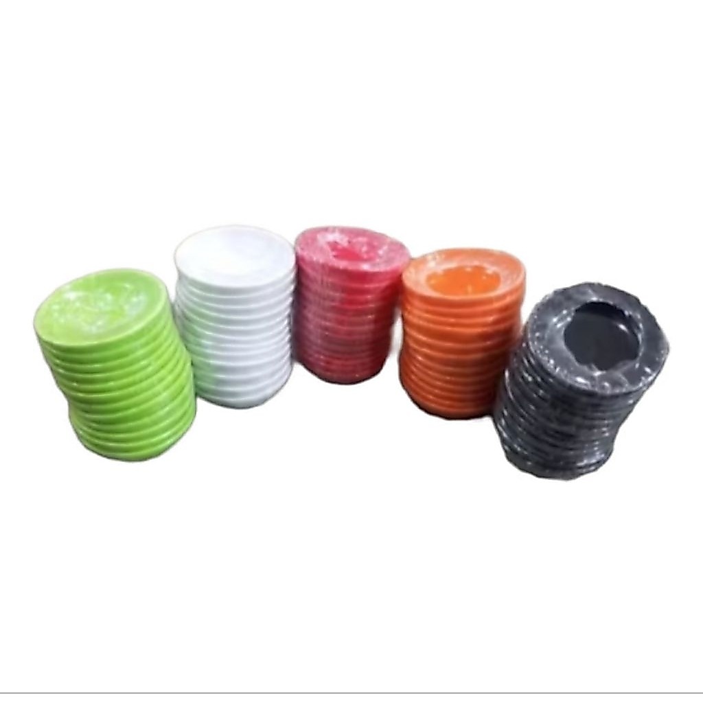 (1lsn) lepek sambal kecil /wadah saus/kecap bahan melamin