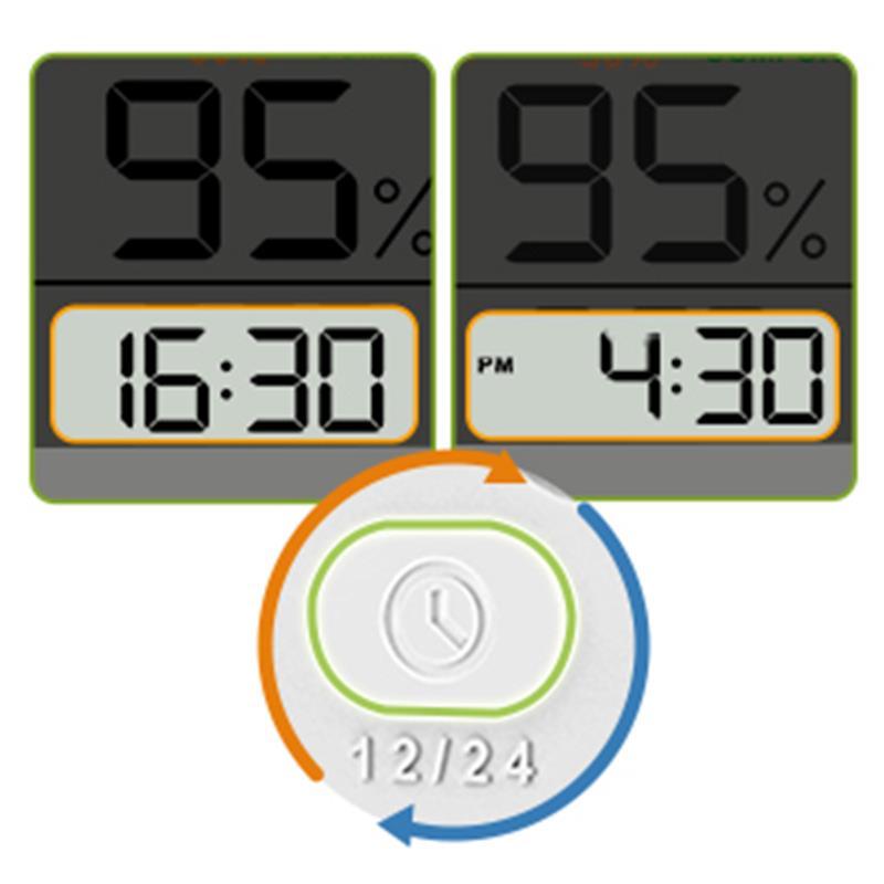 NOKLEAD Weather Station Meter Indoor LCD Digital Thermometer Hygrometer Temperature Humidity Meter S