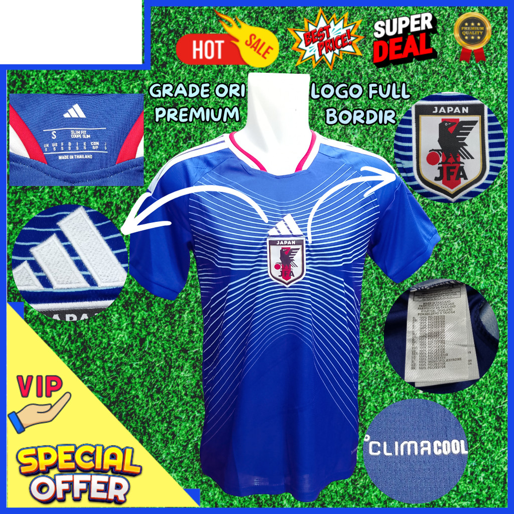 Jersey Jepang Piala Dunia 2026 Terbaru / Jersey Baju Bola Jepang Home 2026 Terbaru Premium