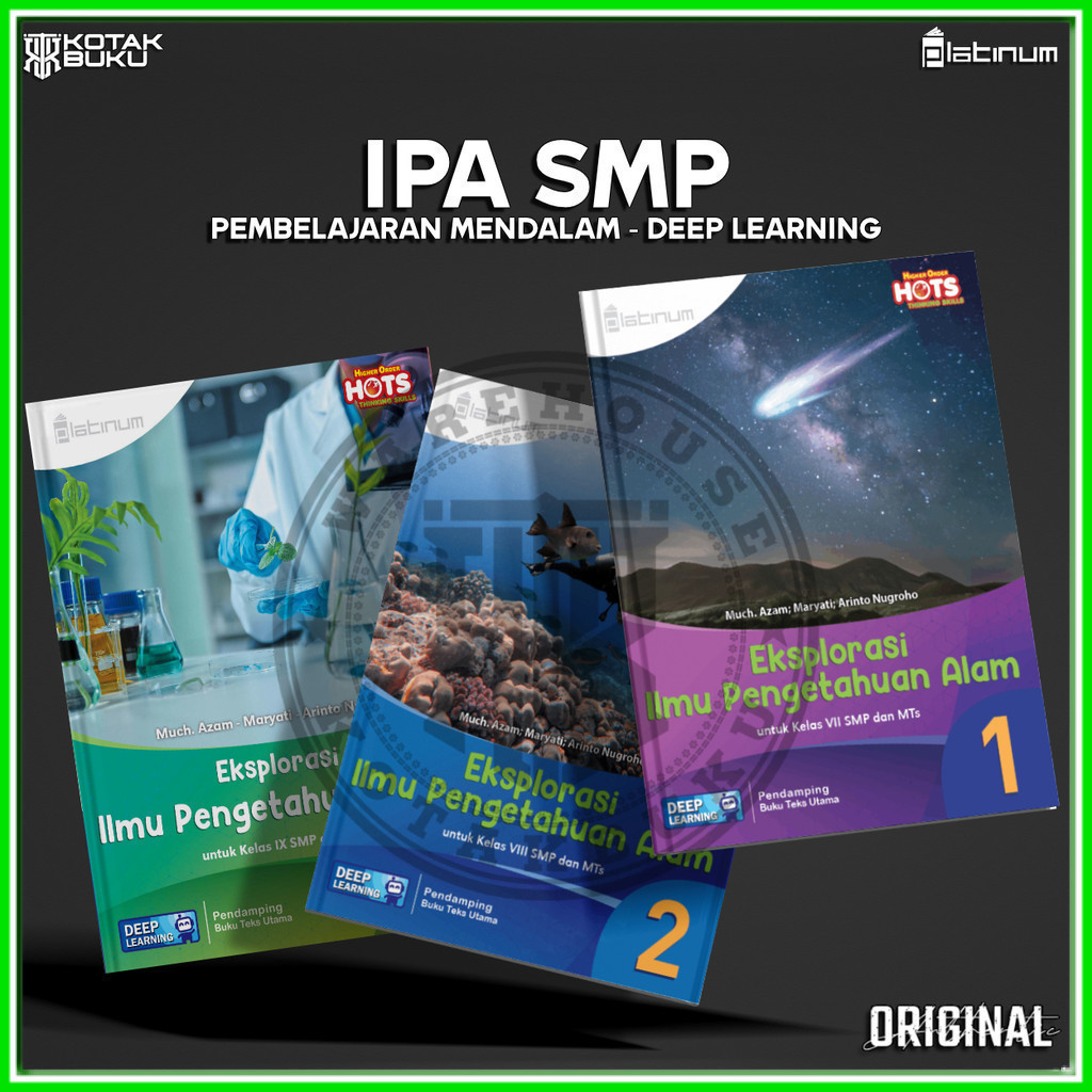 [ TS ] Buku IPA kelas 7 8 9 SMP Deep Learning / IPA SMP / Platinum 2026