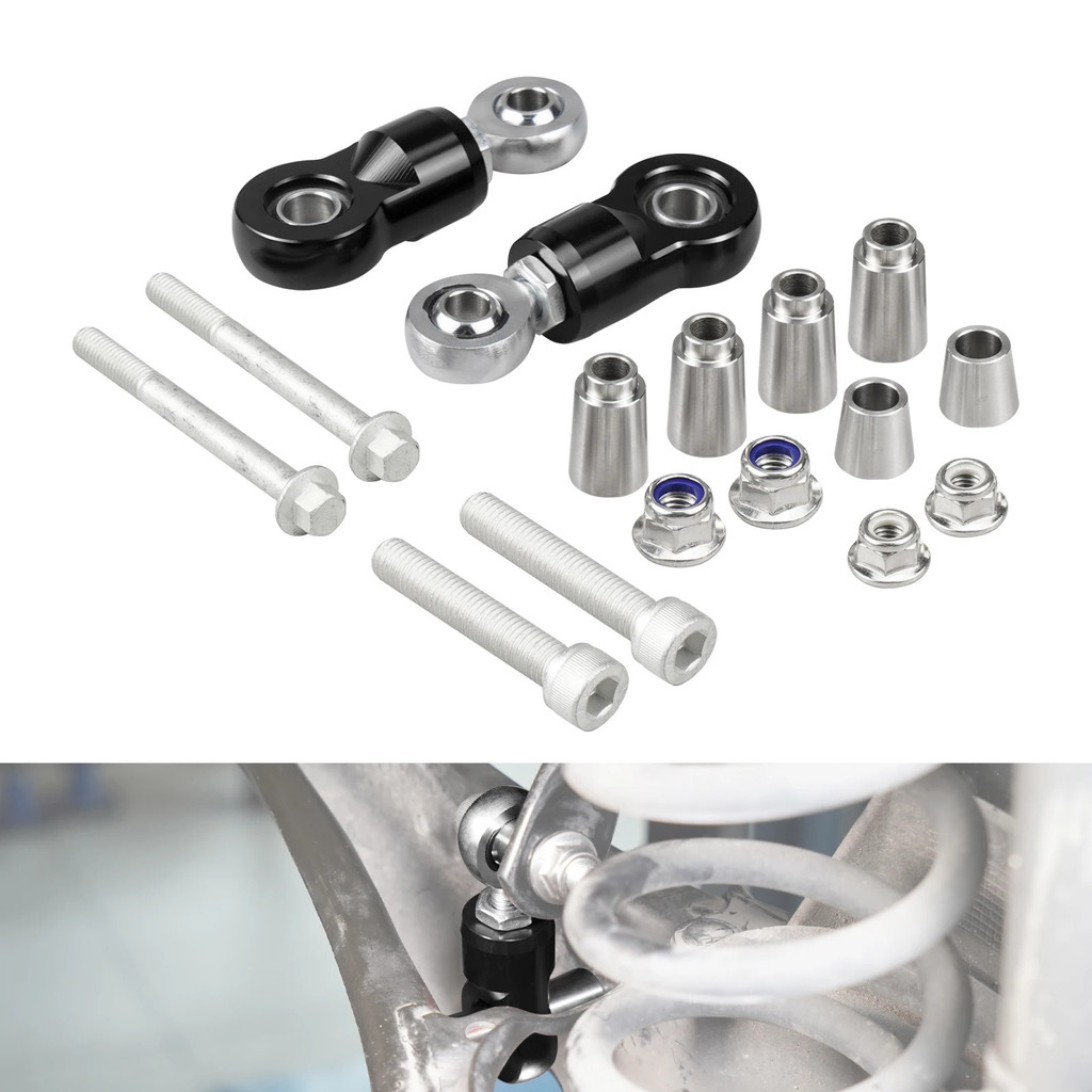 BEVINSEE Alloy Adjustable Rear Sway Bar End Links untuk VW Golf MK7/7.5/8 untuk Audi A3 S3 RS3 TT TT